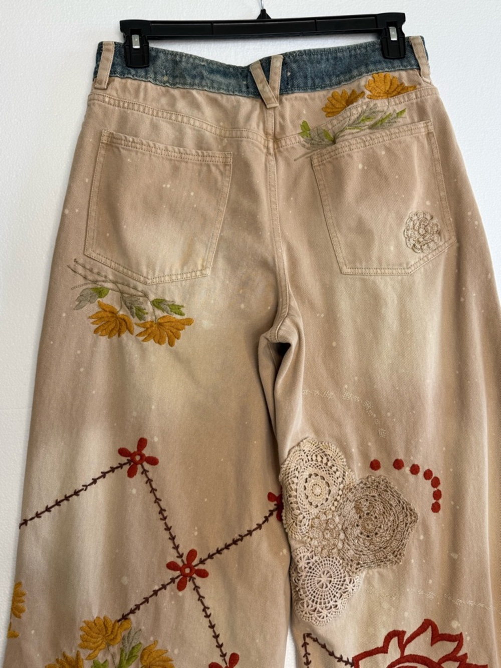 Free People We The Free Falling Love Wide Leg Jeans Size 31 - Picture 6 of 17